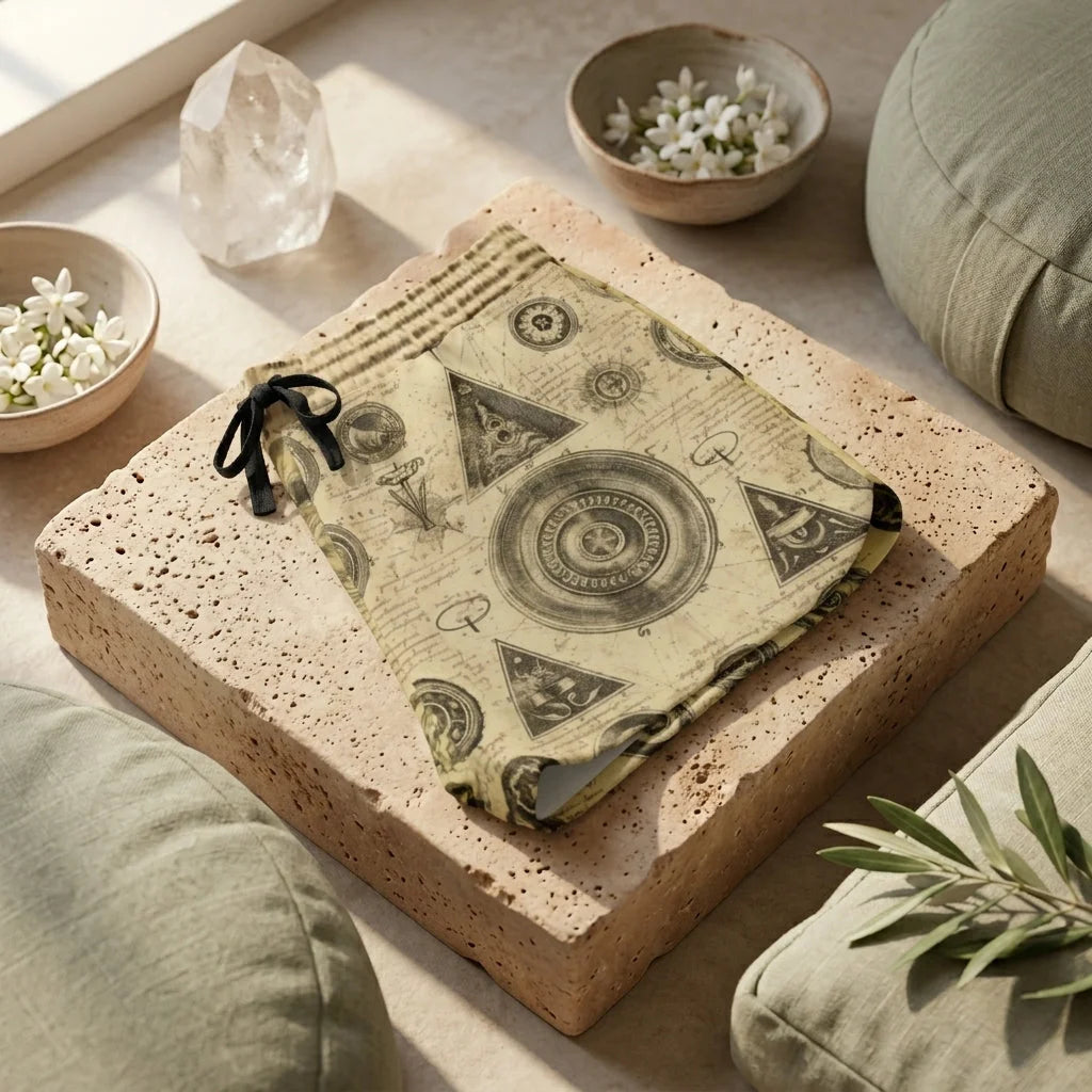 Loose Fit Shorts For Women With Alchemical Symbols