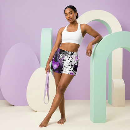 Loose Fit Shorts Ladies With Purple Heart Energy