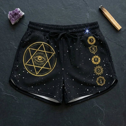 Loose Fit Shorts Women’s With Star Of David Design