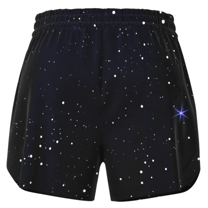 Loose Fit Shorts Women’s With Star Of David Design