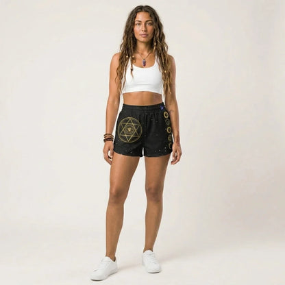 Loose Fit Shorts Women’s With Star Of David Design