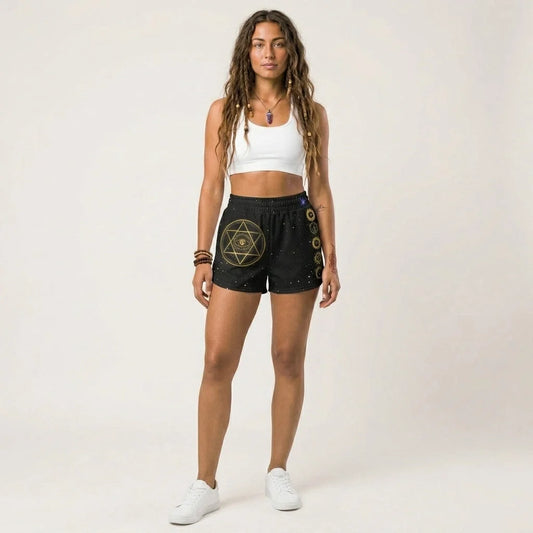Loose Fit Shorts Women’s With Star Of David Design