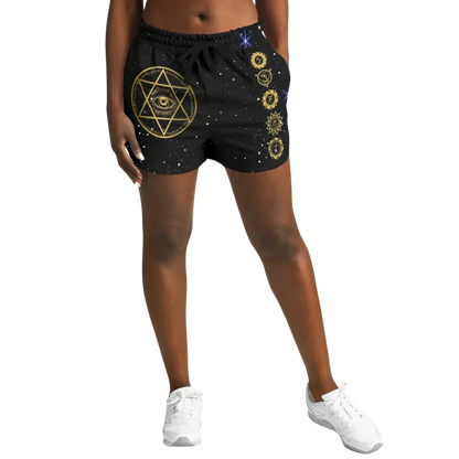 Loose Fit Shorts Women’s With Star Of David Design