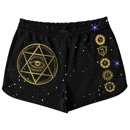 Loose Fit Shorts Women’s With Star Of David Design - XS