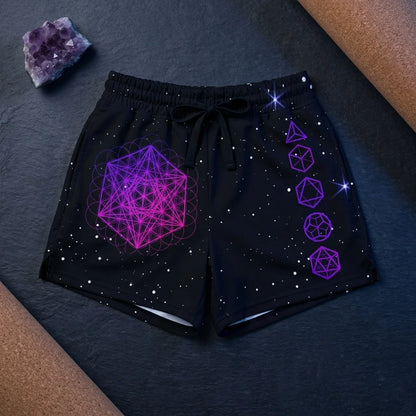 Loose Fitting Shorts Women’s With Sacred Geometry Print