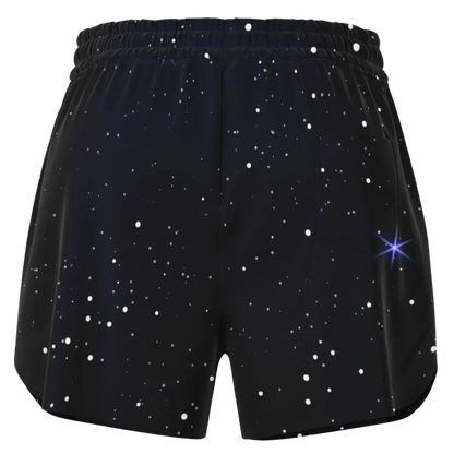 Loose Fitting Shorts Women’s With Sacred Geometry Print