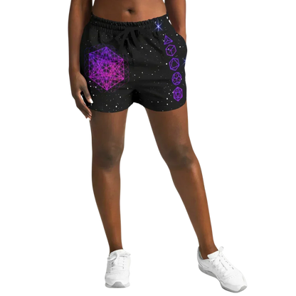 Loose Fitting Shorts Women’s With Sacred Geometry Print