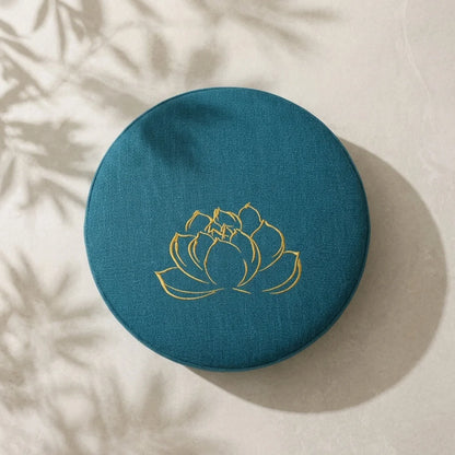 Lotus Embroidered Meditation Floor Cushions