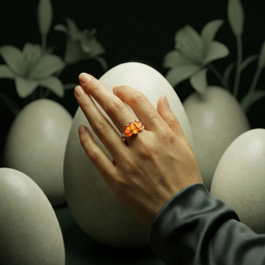 Luminous Lotus Cool Rings For Yoga And Beyond