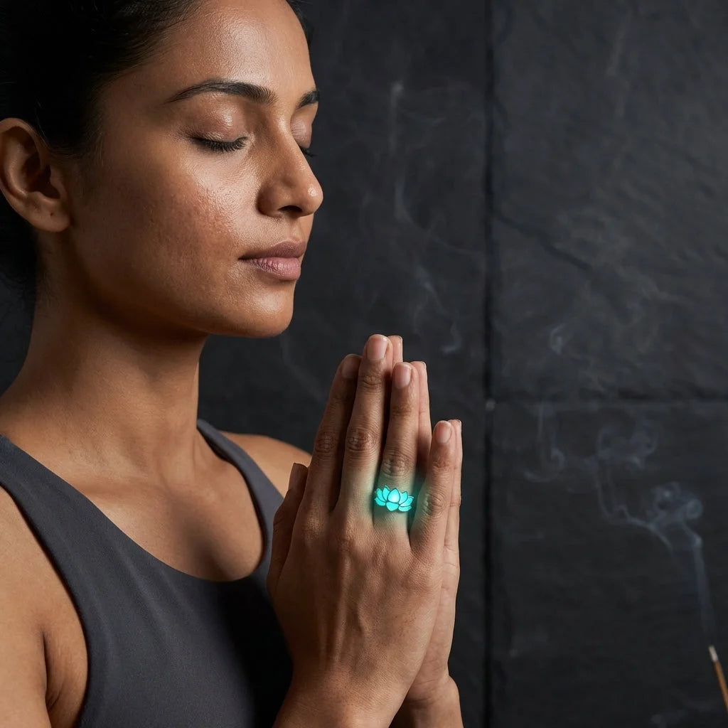 Luminous Lotus Cool Rings For Yoga And Beyond
