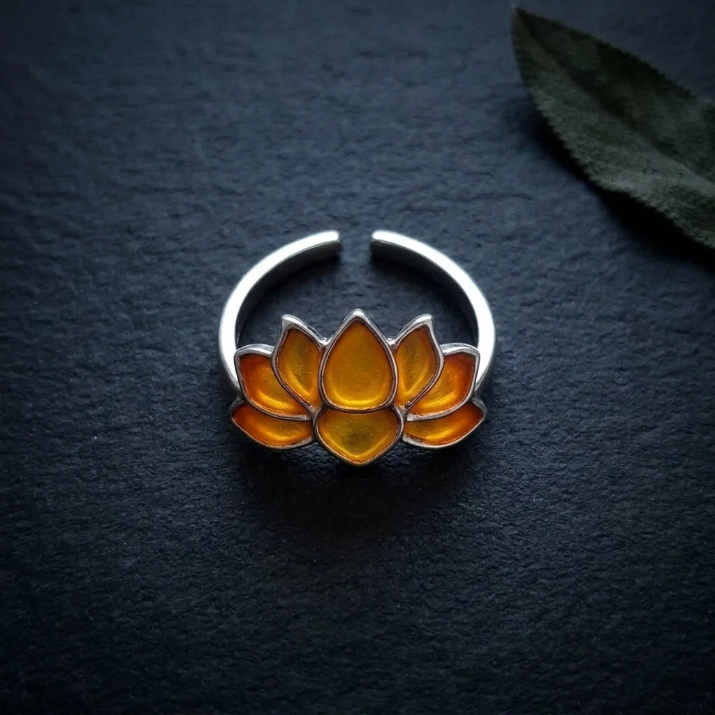 Luminous Lotus Cool Rings For Yoga And Beyond