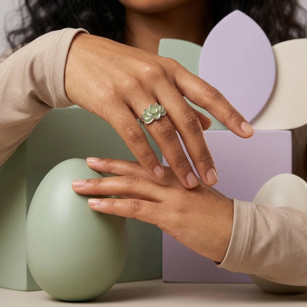 Luminous Lotus Cool Rings For Yoga And Beyond