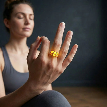 Luminous Lotus Cool Rings For Yoga And Beyond