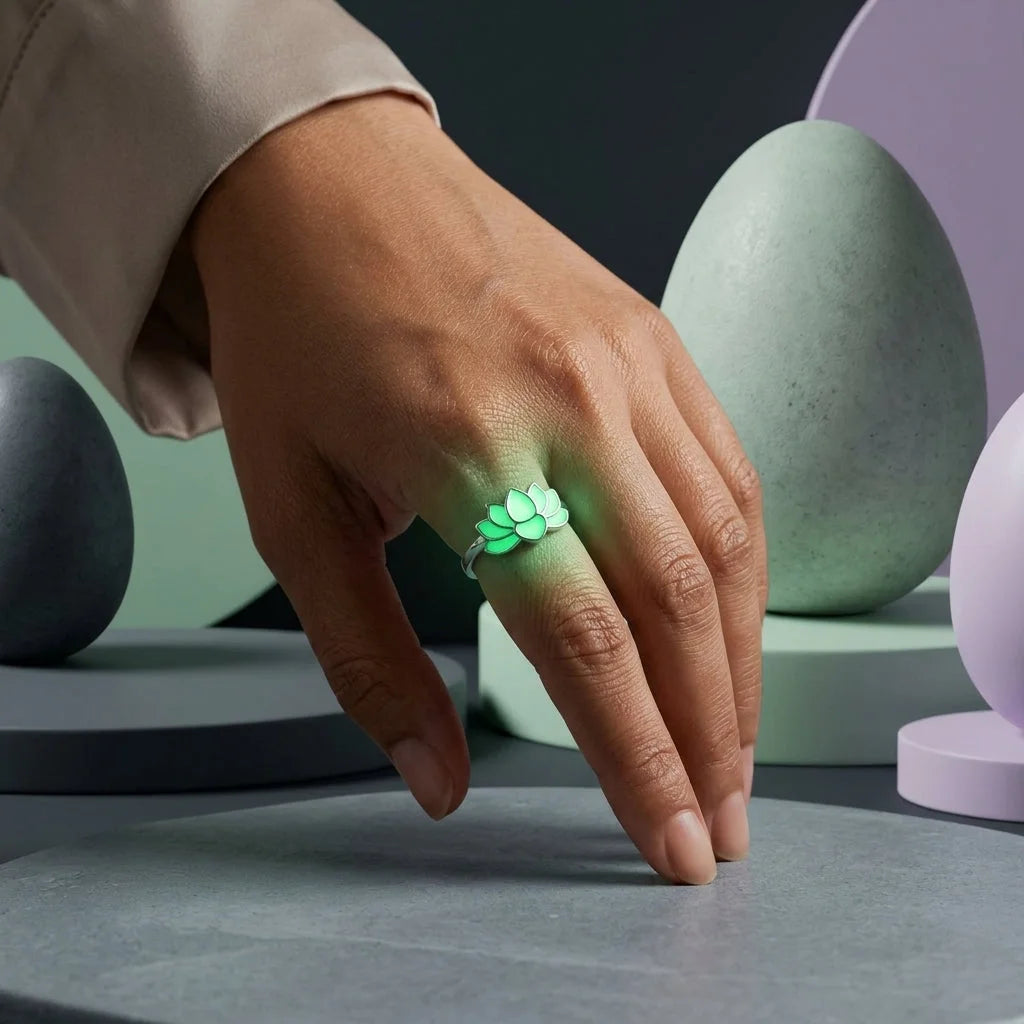 Luminous Lotus Cool Rings For Yoga And Beyond
