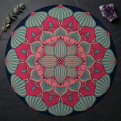 Luxury Circular Yoga Mat With Anti-Slip Suede Surface