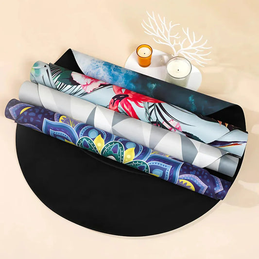 Luxury Circular Yoga Mat With Anti-Slip Suede Surface