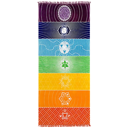 Mandala Print Carpet Yoga With Stretch Fabric Comfort - 150x150x0.2 cm