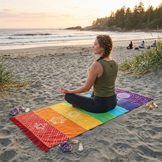 Mandala Print Carpet Yoga With Stretch Fabric Comfort