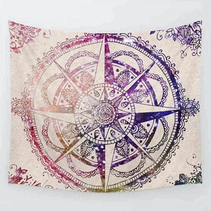 Mandala Wall Tapestry With Elephant Design - 08 Style / L