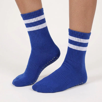 Mid Calf Grip Socks Yoga Comfort Fit For Women