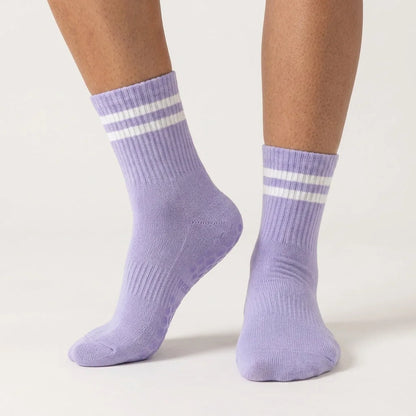 Mid Calf Grippy Socks Yoga For Year Round Comfort