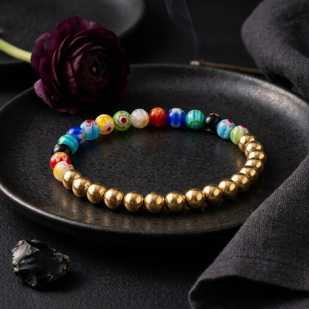 Minimalist Beads Bracelest In Polished Round Finish