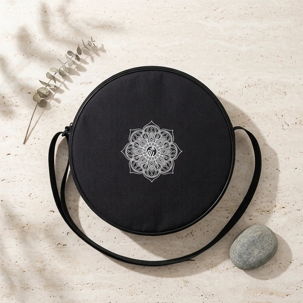 Minimalist Yoga Wheel Bag With Adjustable Straps - Black