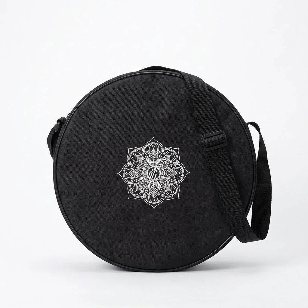 Minimalist Yoga Wheel Bag With Adjustable Straps - Black