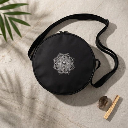 Minimalist Yoga Wheel Bag With Adjustable Straps - Black