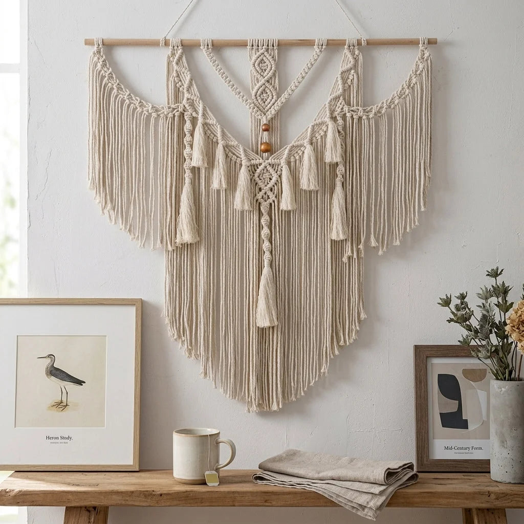 Modern Nordic Woven Tapestry For Cozy Minimalist Spaces