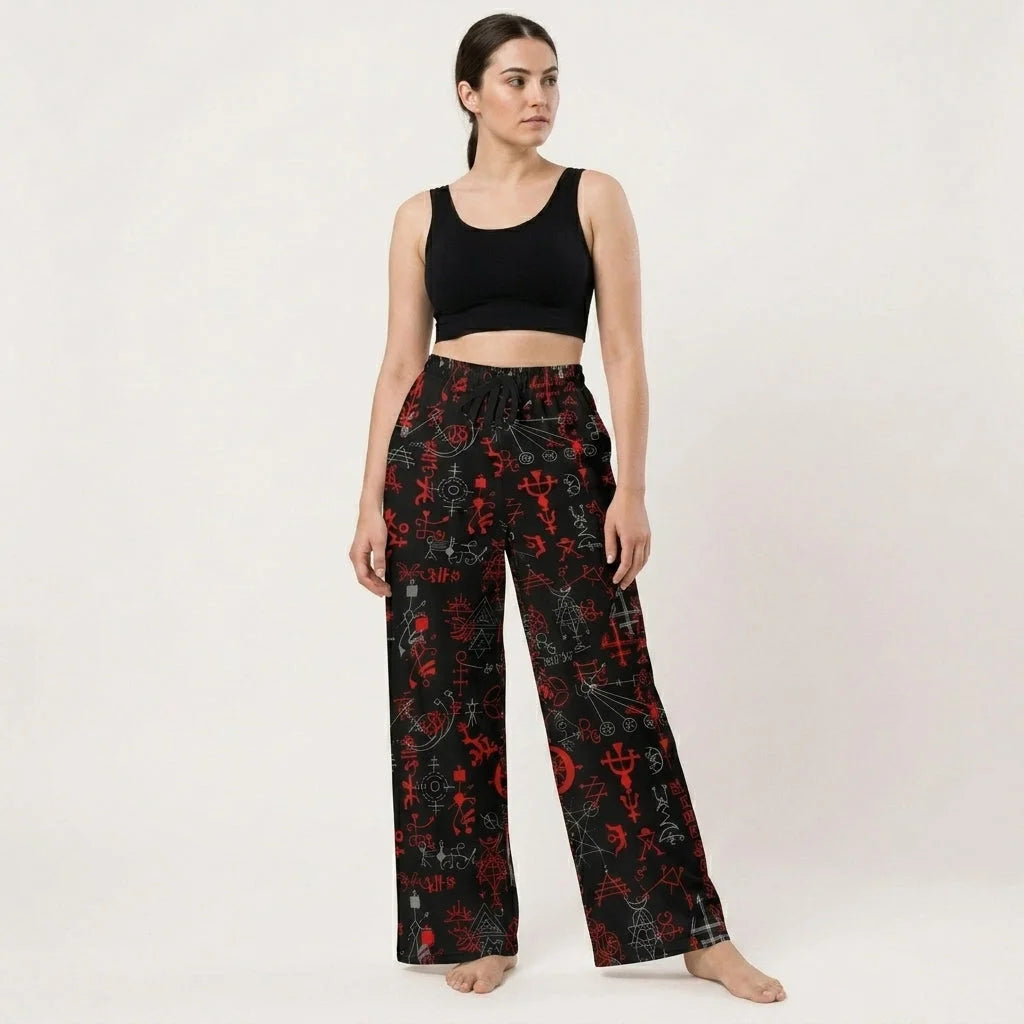 Mystic Alchemy Flare Joggers For Women – Black Base