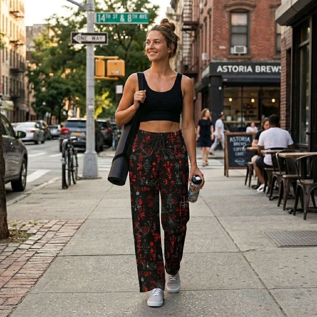 Mystic Alchemy Flare Joggers For Women – Black Base