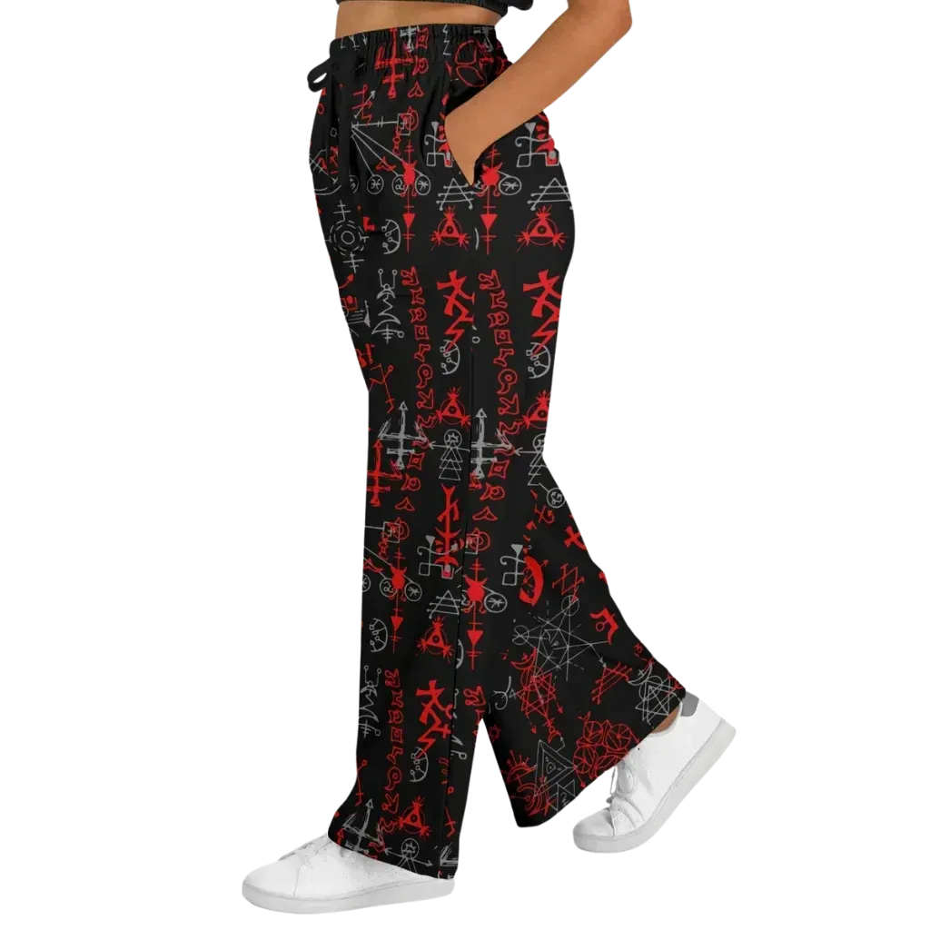 Mystic Alchemy Flare Joggers For Women – Black Base