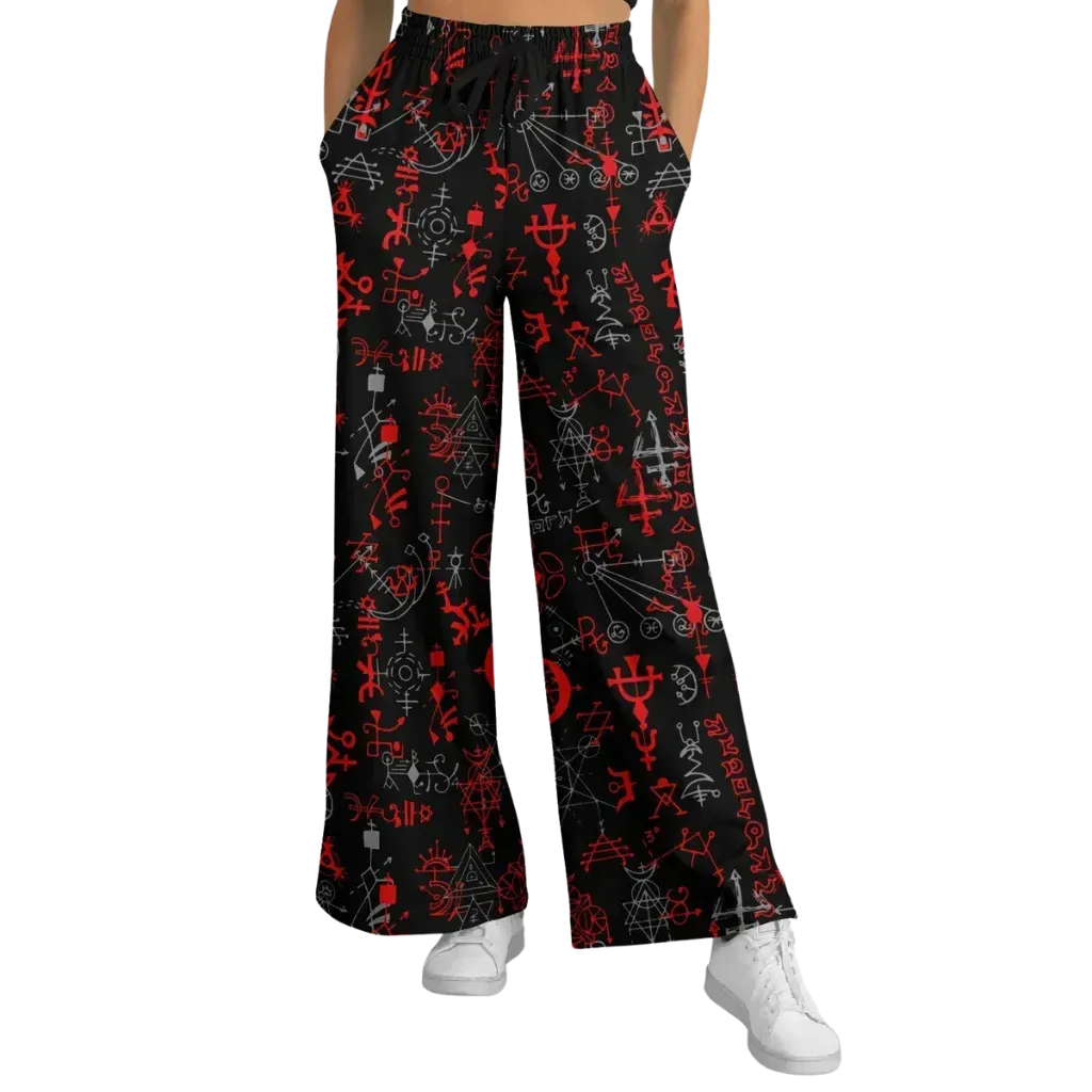 Mystic Alchemy Flare Joggers For Women – Black Base - XS