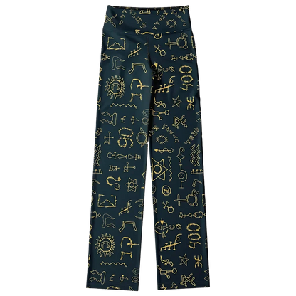Mystic Alchemy Flare Legging Pants For Yoga Rituals