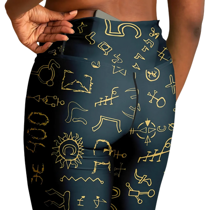 Mystic Alchemy Flare Legging Pants For Yoga Rituals
