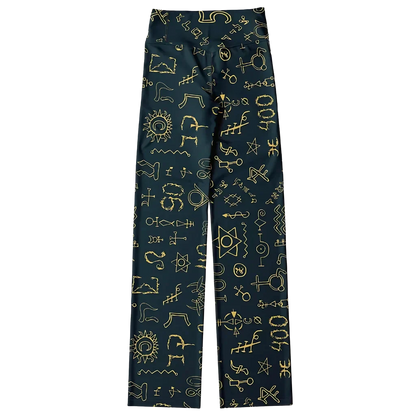 Mystic Alchemy Flare Legging Pants For Yoga Rituals