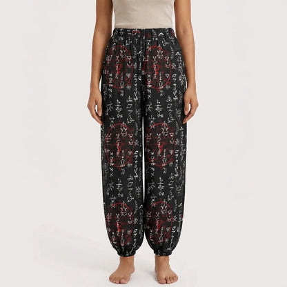 Mystic Alchemy Harem Style Pants in Black