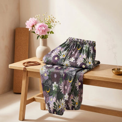 Mystic Bloom Harem Pant With Planchette Motif