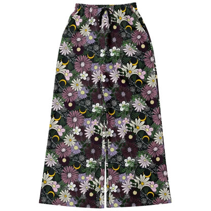 Mystic Bloom Jogging Flare Pants With Planchette Print
