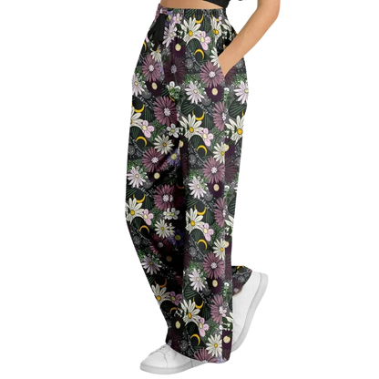 Mystic Bloom Jogging Flare Pants With Planchette Print
