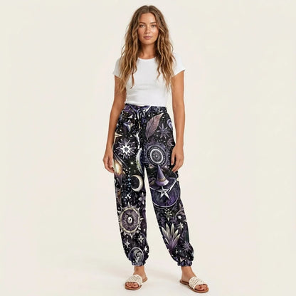 Mystic Meigas Female Harem Pants – Celestial Black