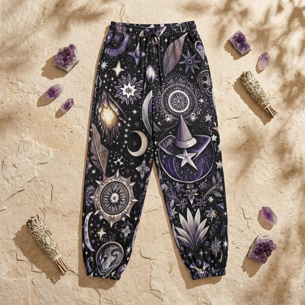 Mystic Meigas Female Harem Pants – Celestial Black