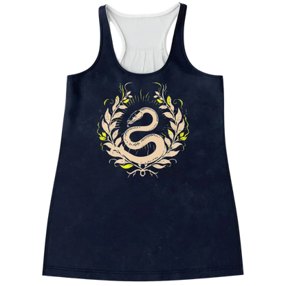 Mystic Rise Racer Tanks With Snake And Arrow Design - XS