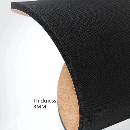 Natural Cork Round Workout Mat With Plant Print - Beige / 60x60 cm
