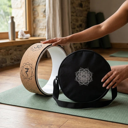 Natural Cork Wheel For Yoga And Core Stretching