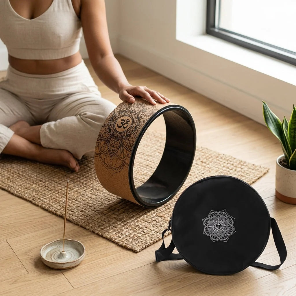 Natural Cork Wheel For Yoga And Core Stretching