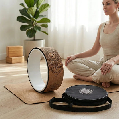 Natural Cork Wheel For Yoga And Core Stretching