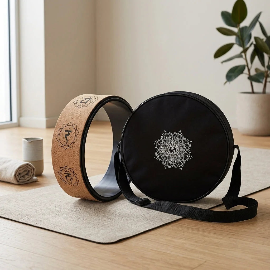 Natural Cork Wheel For Yoga And Core Stretching
