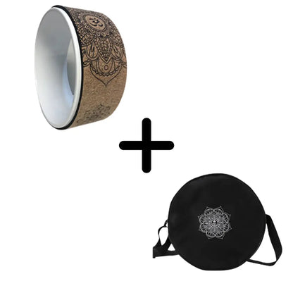 Natural Cork Wheel For Yoga And Core Stretching - Ivory white B Set